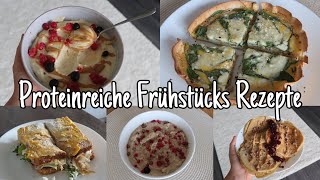 Proteinreiche Frühstück Rezepte 🥯🍮🥞 [upl. by Luttrell]