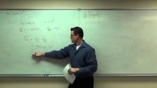 Calculus 1 Lecture 26 Discussion of the Chain Rule for Derivatives of Functions [upl. by Laura]