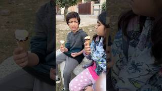 saim ice smakh k kaya kha gya🍦shortfeed funny [upl. by Nordna499]