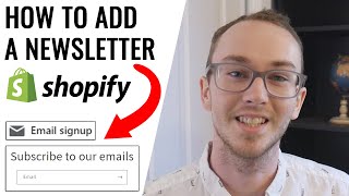 How To Add a Newsletter on Shopify [upl. by Uttasta83]