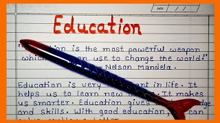 Importance of Education  Essay on education in English  Education [upl. by Assadah980]