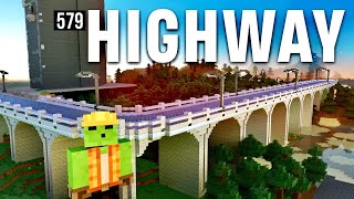 MASSIVE Bridge Construction  Lets Play Minecraft 579 [upl. by Jolyn13]