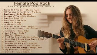 Female Pop Rock  Greatest Hits of 90s and 2000s  Music ndBox [upl. by Aettam]