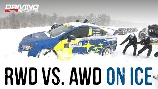 Subaru RearWheel vs AllWheel Drive on Snow and Ice [upl. by Seebeck322]