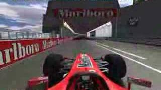 Monaco lap in rFactor  F1 Ferrari [upl. by Fagan680]