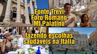 Roma e Cidade do Vaticano  Fonte Trevi  Foro Romano  Mt Palatino  escolhas saudáveis italianas [upl. by Belvia]