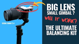 HOW TO BALANCE A HEAVY LENS ON A SMALL GIMBAL A6300  FEIYUTECH G6 MAX [upl. by Ylatan930]