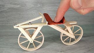 Draisine Dandy Horse Laufmaschine Velocipede first bicycle mini model DIY [upl. by Reace601]