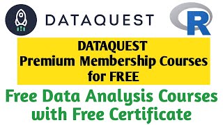 Dataquest free certificate courses  Data analysis free online courses [upl. by Aleras]