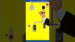 Flasher led light circuit diagram  shorts [upl. by Amabelle731]