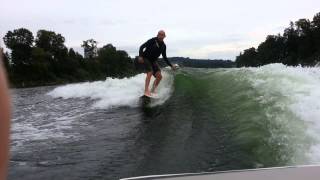 2014 Malibu Wakesetter 23 LSV Surf Gate v4 [upl. by Hadsall452]