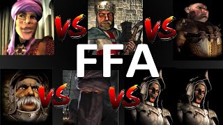 EMIR VS LIONHEART VS PIG VS MARSHALL VS CALIPH VS 2 RATS  Stronghold Crusader Ai Battle [upl. by Ikram]