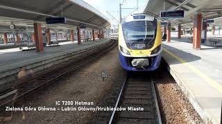 PKP Intercity IC 7200 Hetman rearview Kraków Główny  Bochnia LK91 E30 [upl. by Mark]