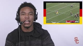 USC Football  AmonRa St Brown German and French Highlights [upl. by Seitz]