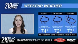 219 News Now Check out the weekend forecast with Zoe Mintz 9272024 [upl. by Cull]