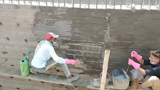 waterproofing wall basement application wall waterproofing construction chemical [upl. by Imuy629]