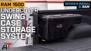 20022018 RAM 1500 UnderCover Swing Case Storage System Driver Side Review amp Install [upl. by Ybok]