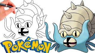 How To Draw OMASTAR POKEMON 139  Generation 1 [upl. by Hachmann]