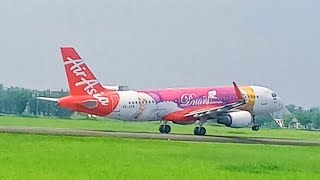 Airplanes taking off and landing  plane spotting at medan kualanamu intl airport [upl. by Loree]