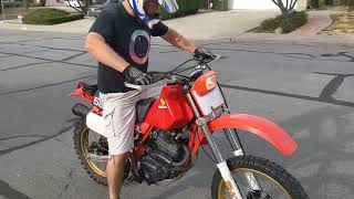 XR500R 1982 with 1981 CR450R swingarm First ride [upl. by Bazar]