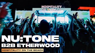 NuTone b2b Etherwood  Juma  Live  Hospitality On The Beach 2023 [upl. by Yecies]