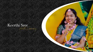 Keerthi Sree Haldi Teaser  Telugu Haldi Teaser  haldiceremony haldisong bjmedia [upl. by Boiney]