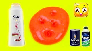 How To Make Slime with Shampoo Salt and Shaving Cream without Glue Borax Cornstarch Recipe Diy [upl. by Nafis832]