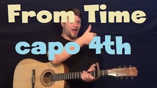 From Time Drake Easy Guitar Lesson How to Play Tutorial Capo 4th Fret [upl. by Truelove]