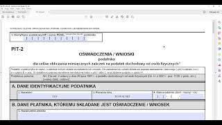 Oświadczenie  wnioski PIT29 od 2023 r Wzór formularz do pobrania edytowalny PDF [upl. by Ateekan]