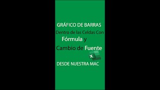 Gráfico de Barras dentro de las Celda No Minigráfico en Excel [upl. by Krueger]