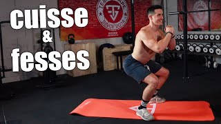 CUISSE et FESSES LES MEILLEURS EXERCICES  8minutes entrainement à la maison [upl. by Leidba225]