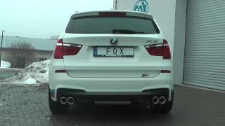 BMW X3 F25  30l 225kW  FOX Sportauspuffanlage [upl. by Carline691]