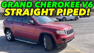 2011 Jeep Grand Cherokee 36L V6 TRUE DUAL EXHAUST w STRAIGHT PIPE [upl. by Dualc]