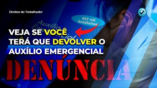 Auxílio emergencial Veja quem terá que devolver o benefício [upl. by Ennasor]