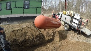 Installing an underground propane tank [upl. by Aiem]