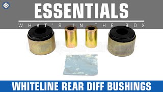 Whiteline Rear Differential Bushings 0207 WRXSTI  Whats in the Box [upl. by Nylteak]