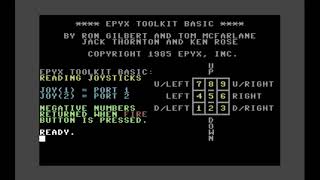 Epyx Toolkit Basic Reading Joysticks  Brief Tutorial Part 4 [upl. by Noral]