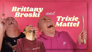 Brittany Broski and Trixie Mattel being the funniest duo for 10 minutes straight  Reaction [upl. by Hinda]