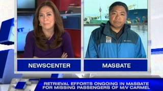 Retrieval efforts ongoing in Masbate for missing passengers of MV Carmel [upl. by Belsky]