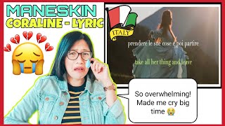 MANESKIN  CORALINE REACTION  THIS MADE ME CRY BIG TIME  🇵🇭🇬🇧 REACTION [upl. by Ho]