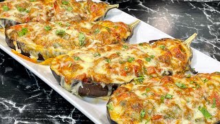 AUBERGINES FARCIES GRATINÉES 🍆 Recette végétarienne 🌱 Deli Cuisine [upl. by Leehar]