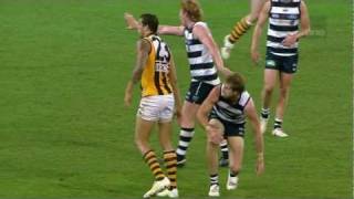 AFL Round 12 Lance Franklin Dive or Freekick [upl. by Arries]