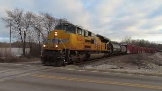 Union Pacific MPECL Near Peoria IL  Feb 2 2024 [upl. by Naerb]