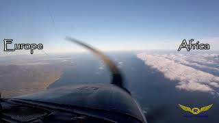 VFRATC Flight from Jerez to Gibraltar on VFR with ATC [upl. by Seppala]