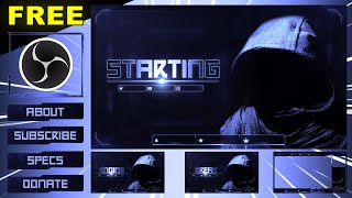 FREE HOLO Twitch Overlay Pack for OBS Studio amp setup Tutorial [upl. by Yllatan267]