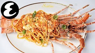 Lobster Linguine at Scalini Dubai  Esquire Eats [upl. by Ecnaret417]