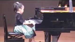 Sora plays LvBeethoven Sonatina F Major 6 year old [upl. by Ericka325]