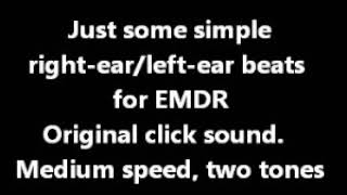 1 hour Clicking Sound for EMDR Speed Medium Tones 2 Channels 2 Stereo [upl. by Odlaumor]