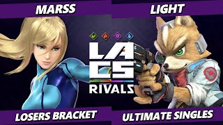 LACS Rivals  Marss ZSS Vs Light Fox Smash Ultimate  SSBU [upl. by Norrab]