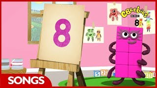 Numberblocks Songs  Lets All Draw Numbers  CBeebies [upl. by Goldston154]